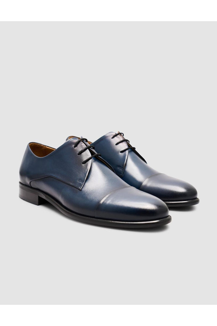Cabani Shoes %100 Cuir véritable Chaussures classiques pour hommes Bleu marine - Bleu marine