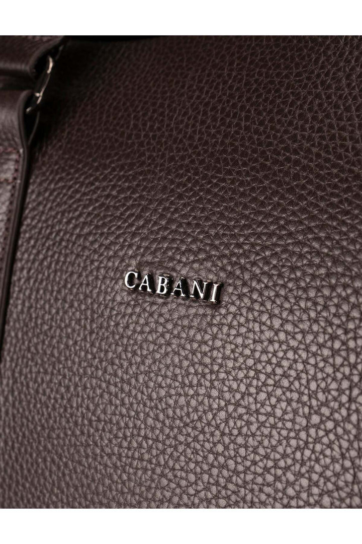 Cabani Shoes Sac en cuir véritable marron pour homme, à main et de voyage. - Multicolore
