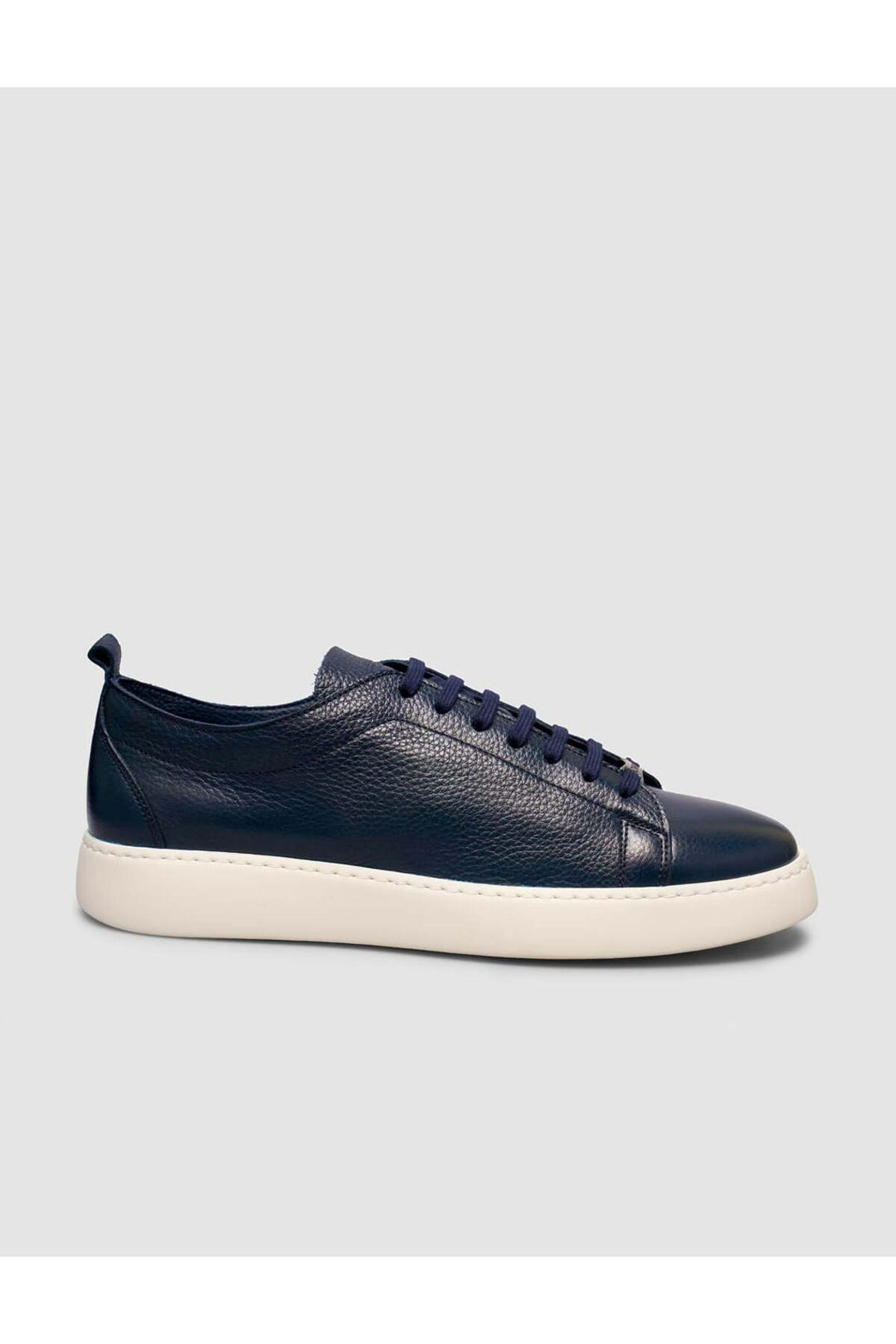 Cabani Shoes Sneaker minimal pour homme en cuir bleu marine - Bleu marine