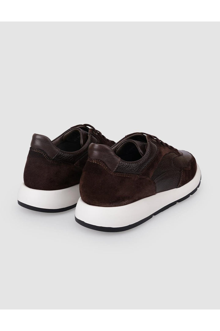 Cabani Shoes %100 Cuir véritable Chaussures de sport pour hommes Marron - Marron