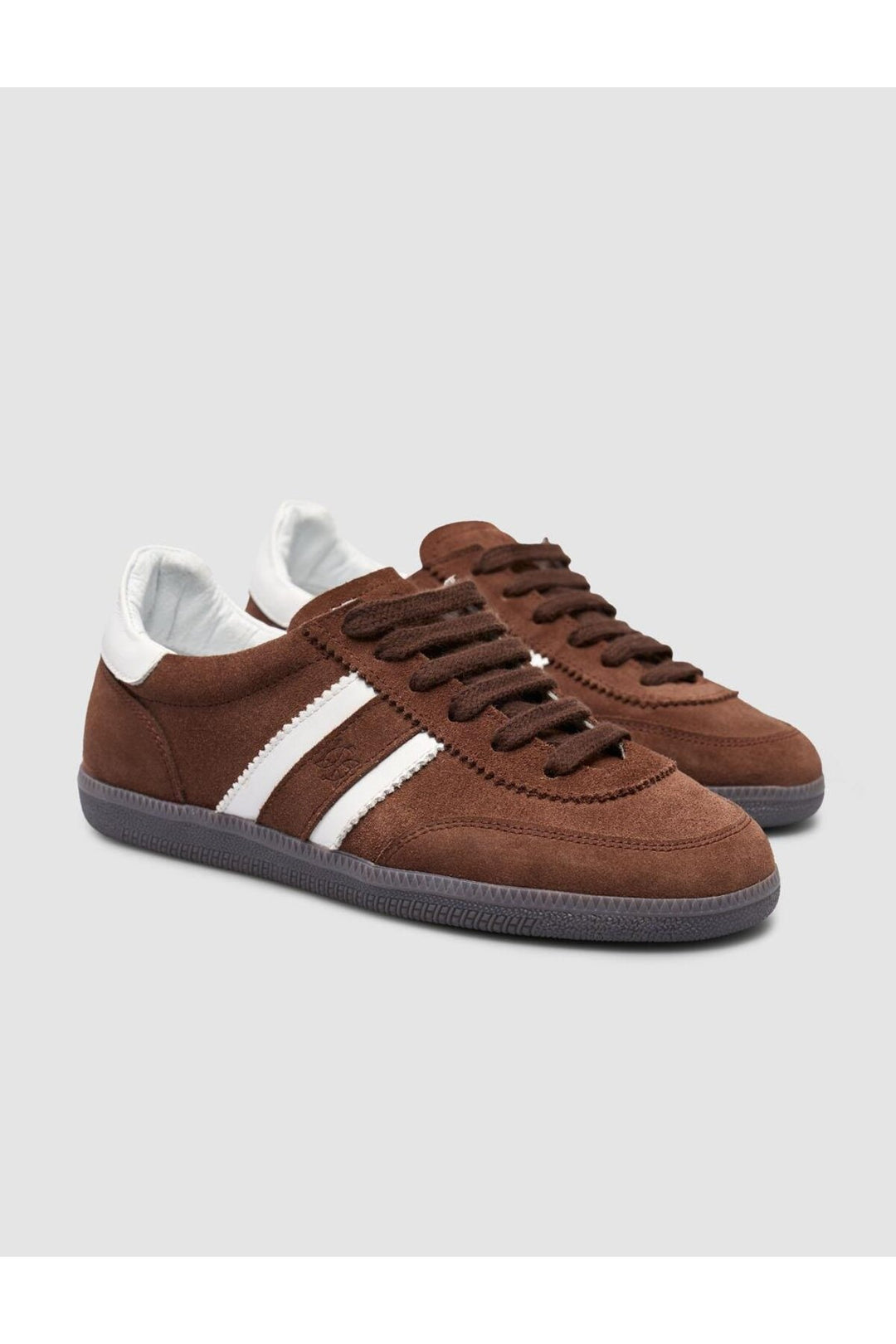 Cabani Shoes 100% Genuine Leather Lace-up Sneakers for Women Brown - Brown