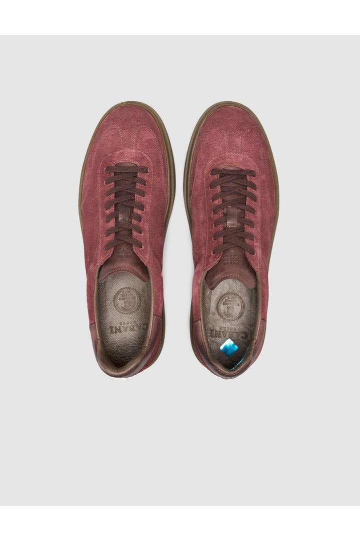 Cabani Shoes %100 Cuir Véritable Chaussures de Sport pour Hommes Suédé Bordeaux - Bordeaux