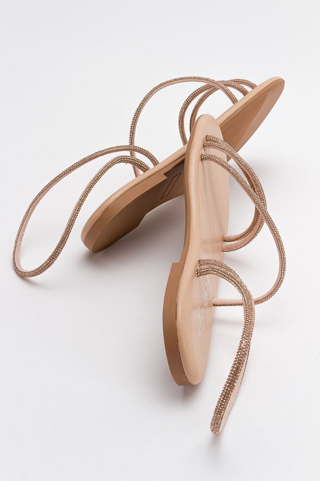Wavelys Breta Sandales à Talon Bas en Cristal Brillant pour Femmes Gate Shoes-rose - Rose