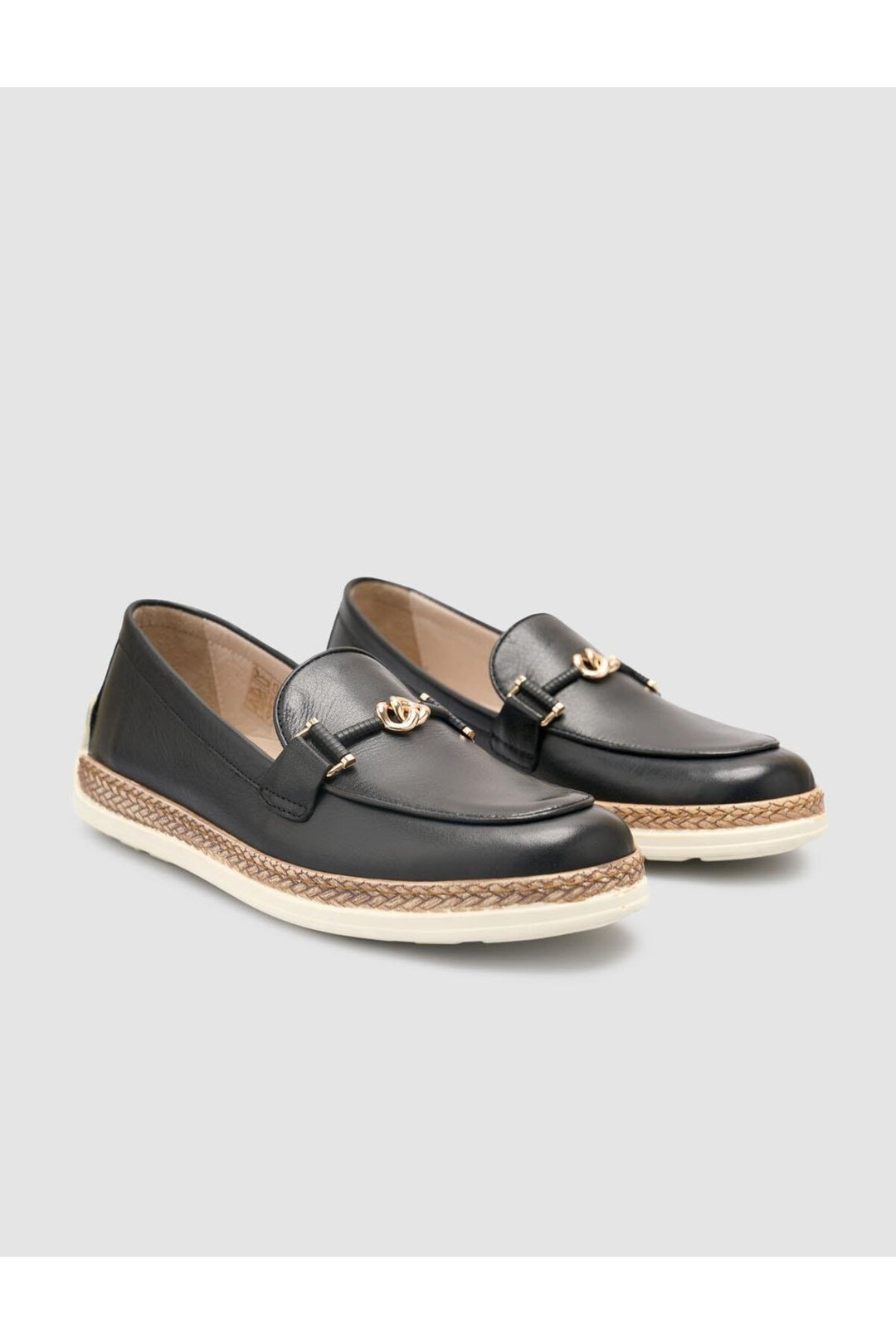 Cabani Shoes %100 Cuir Véritable Mocassins Femme Noir - Noir