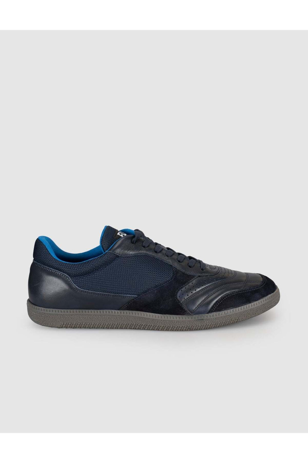 Cabani Shoes Sneaker décontracté pour homme en cuir véritable - Bleu marine