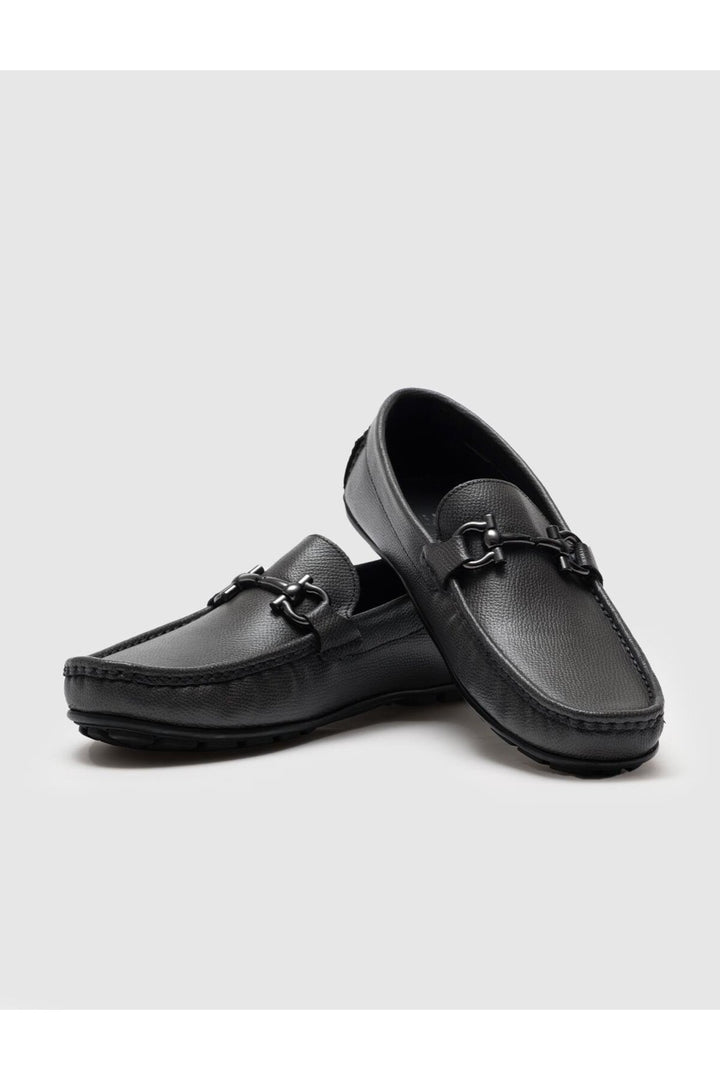 Cabani Shoes Loafer pour homme en cuir véritable gris - Gris