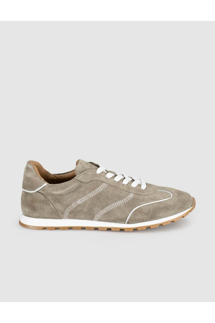 Cabani Shoes Baskets décontractées en cuir véritable pour femmes en vison - Multicolore
