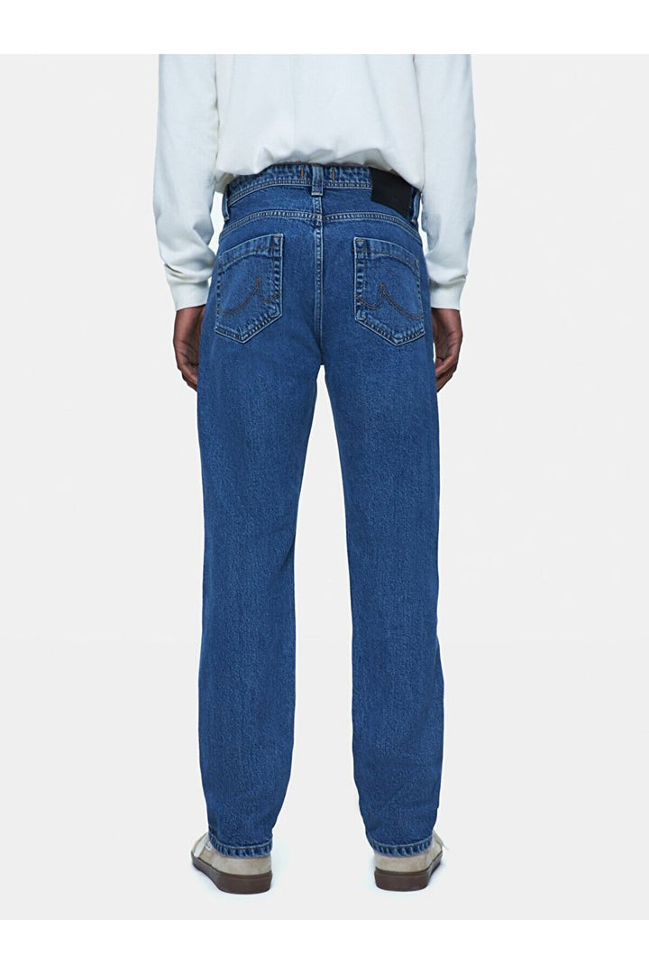 LTB Pantalon en jean à taille moyenne Hollywood Y Straight