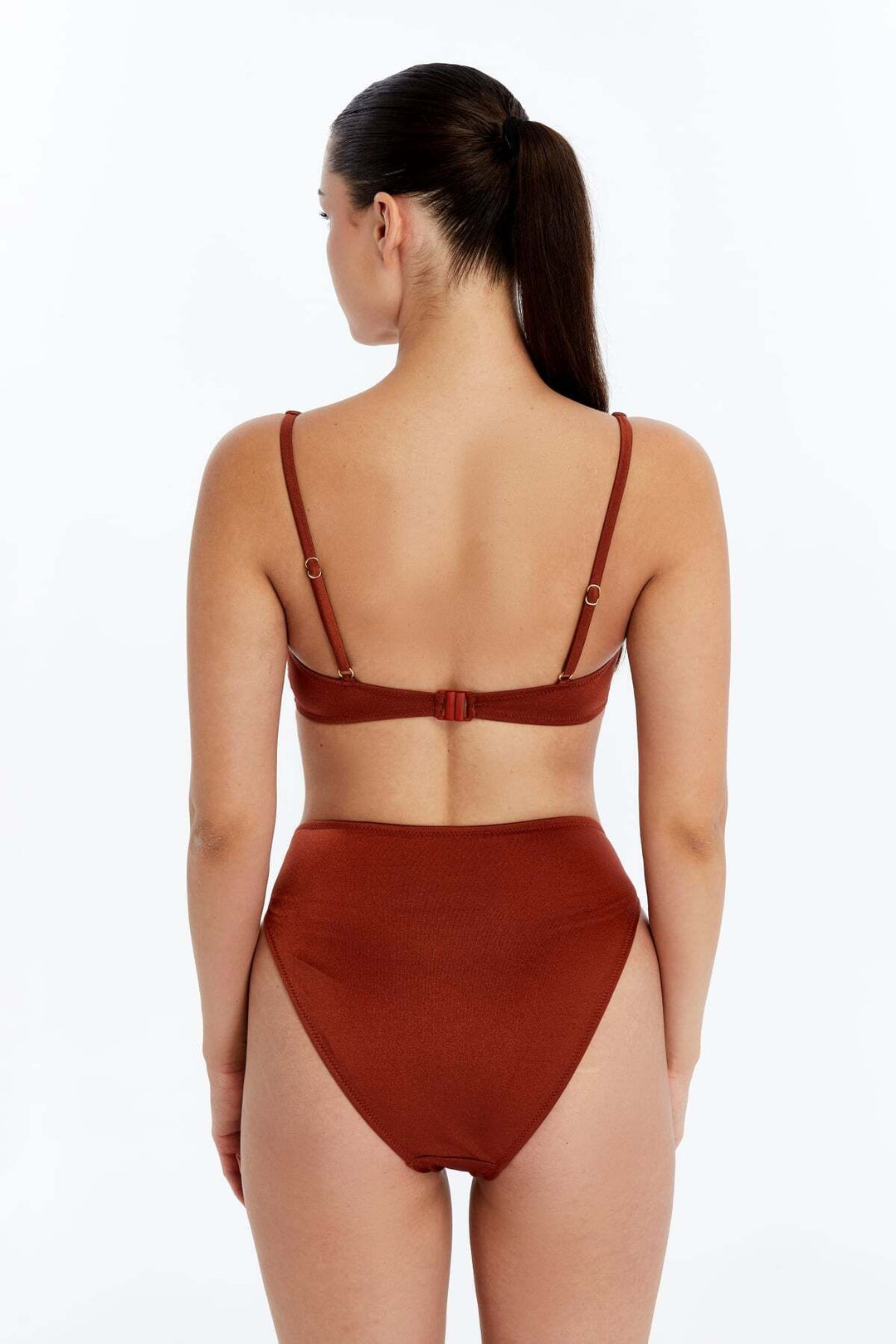 Lovely Things CRYSTAL Balconette Bikini Üst - acı Marron