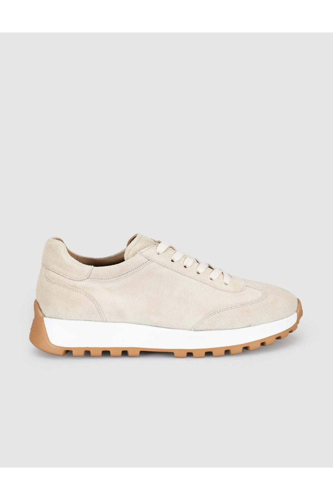 Cabani Shoes Baskets en cuir suédé crème pour femme - Crème