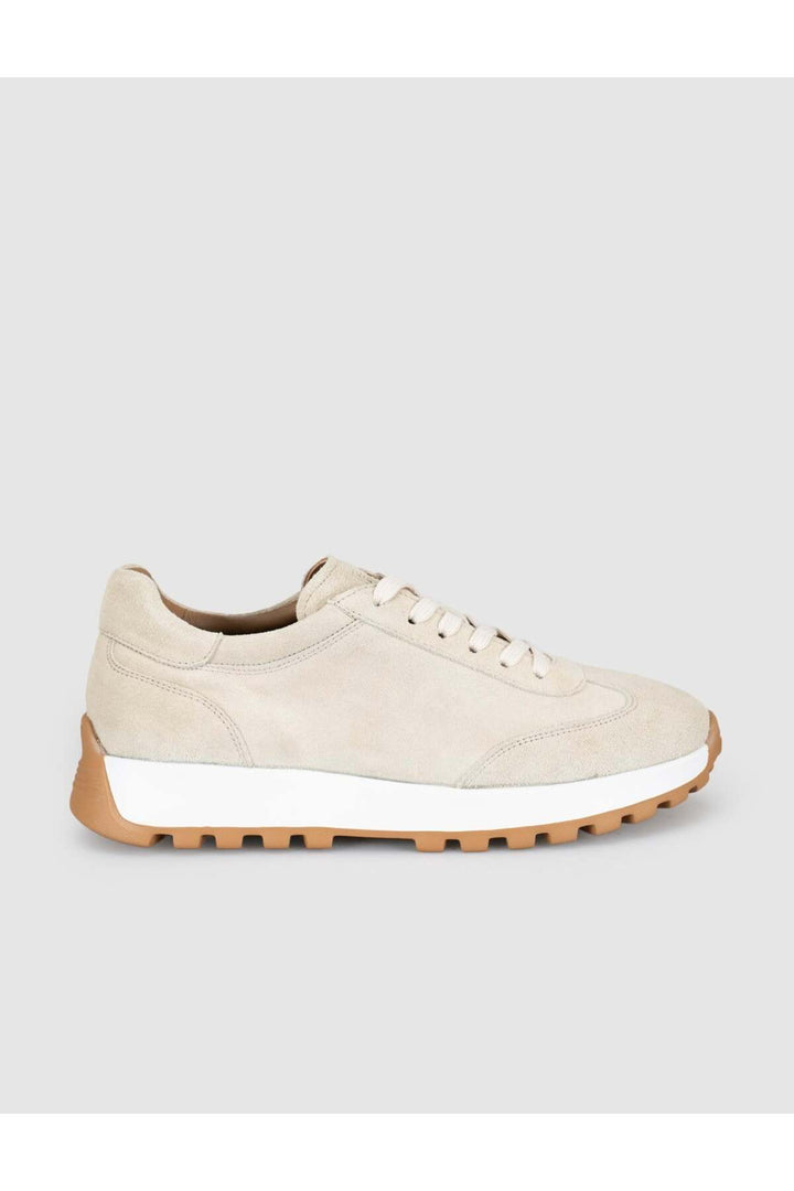 Cabani Shoes Baskets en cuir suédé crème pour femme - Crème