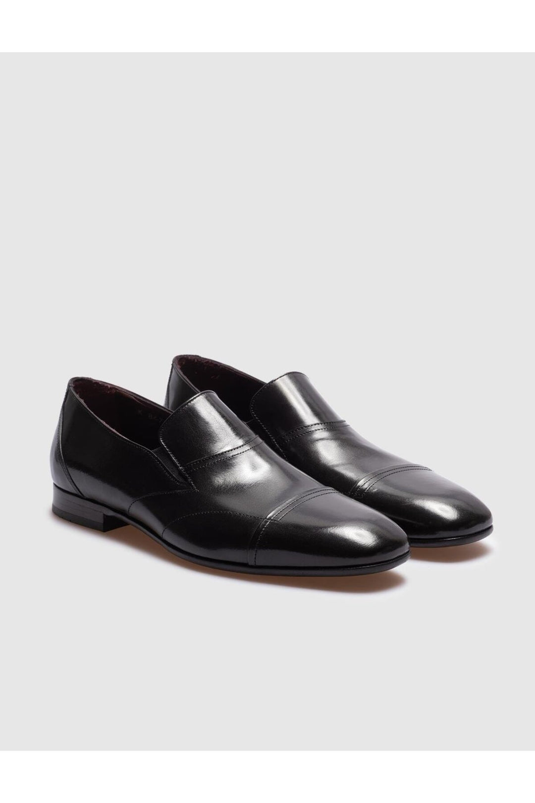 Cabani Shoes Chaussures classiques pour hommes en cuir véritable noires - Multicolore