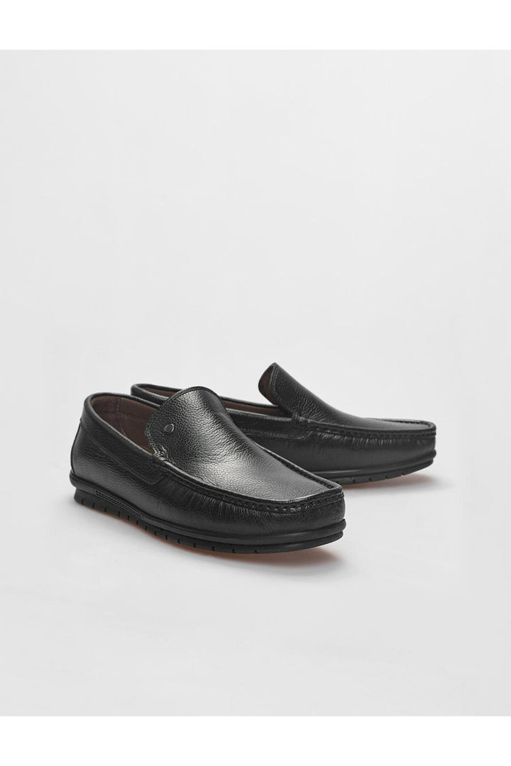 Cabani Shoes Mocassin homme en cuir véritable noir - Noir