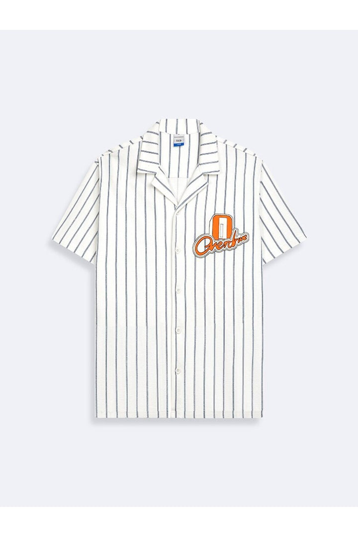 LTB Chemise Blanche à Col Cubaine - Blanc