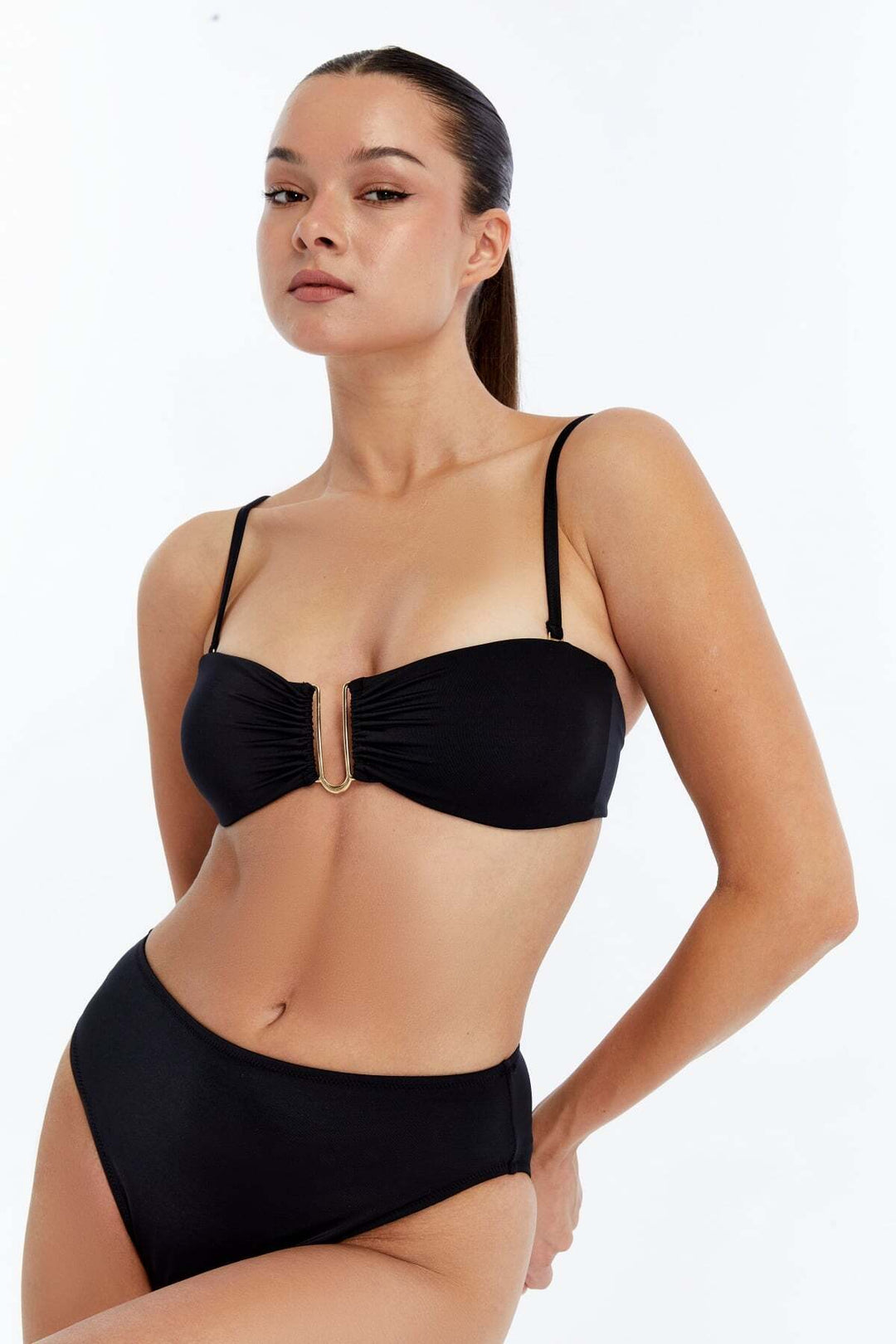 Lovely Things PRISCILLA Haut de bikini sans bretelles - Noir