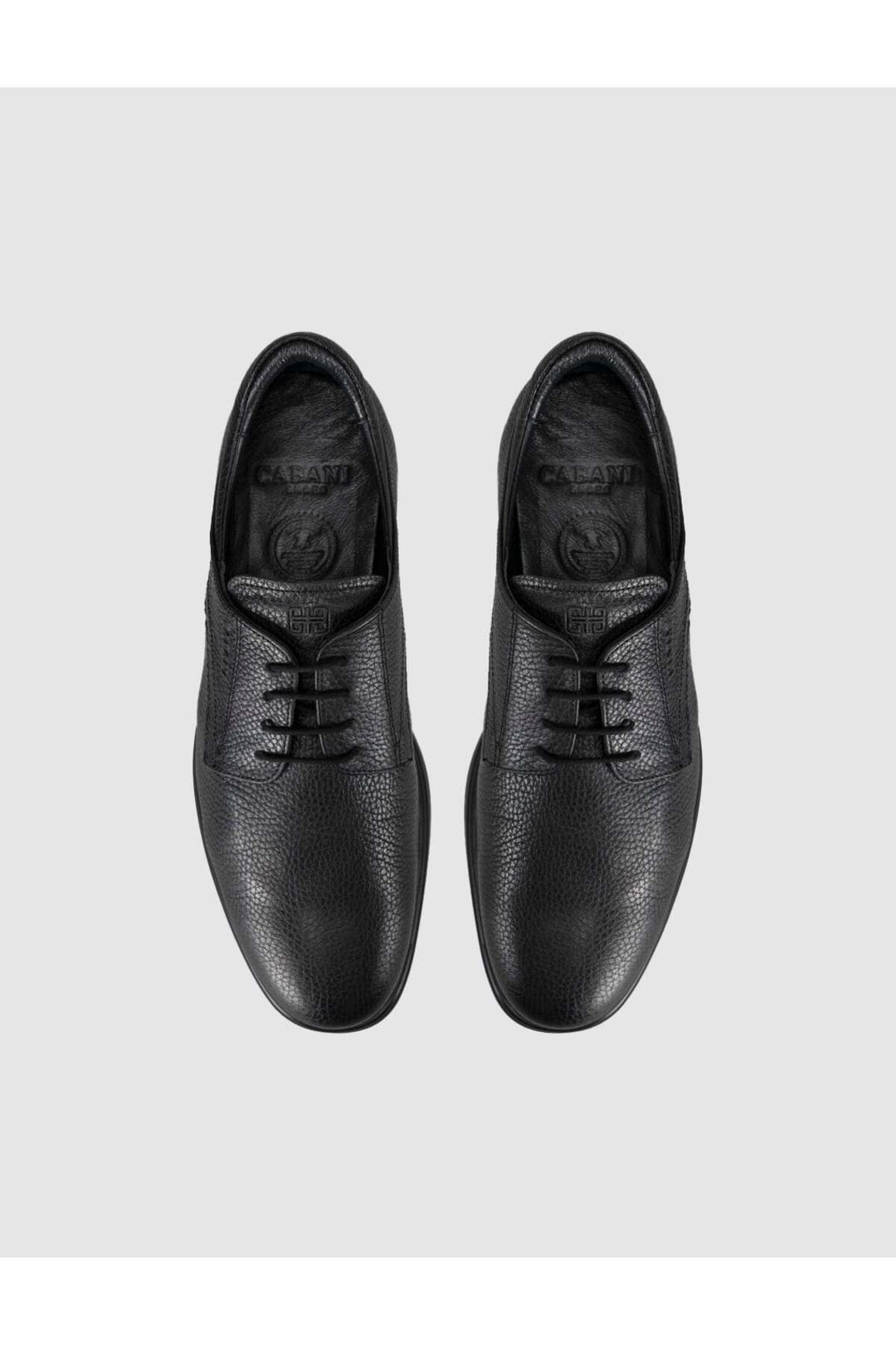 Cabani Shoes Chaussures classiques pour hommes en cuir véritable noires - Multicolore
