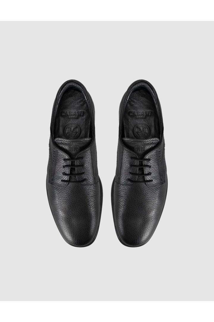 Cabani Shoes Chaussures classiques pour hommes en cuir véritable noires - Multicolore