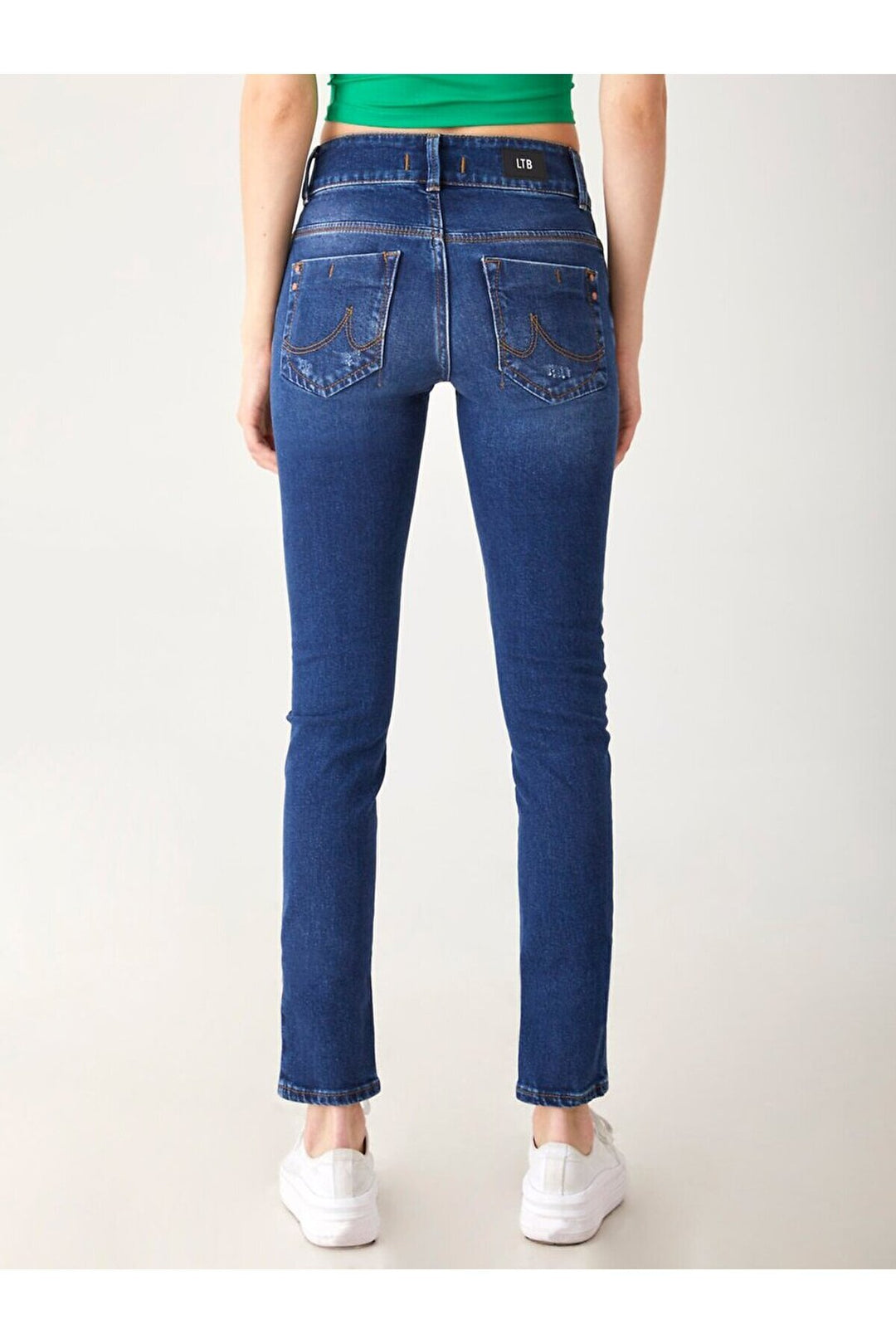 LTB Molly M Mid Rise Skinny Pantalon - Bleu_53925
