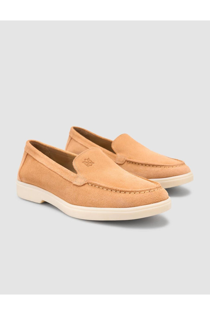 Cabani Shoes MonaMae 100% Cuir Véritable Mocassins Femme Suédé Orange - Orange