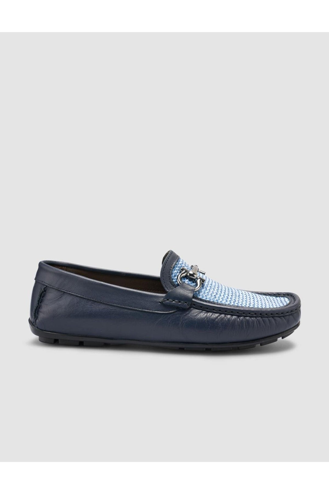 Cabani Shoes %100 Cuir Véritable Mocassins Pour Hommes Bleu Marine Avec Détails Tressés - Bleu marine