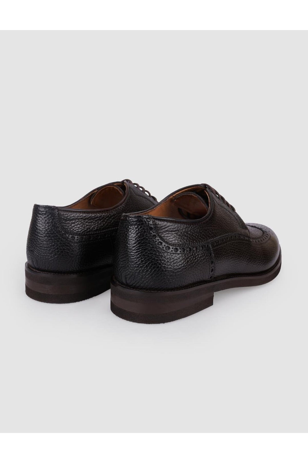 Cabani Shoes Chaussures classiques pour hommes en cuir véritable marron à lacets 100% - Multicolore