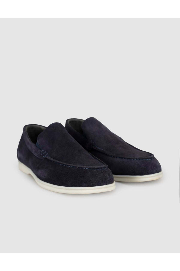 Cabani Shoes Mocassins en daim bleu marine pour homme - Bleu marine