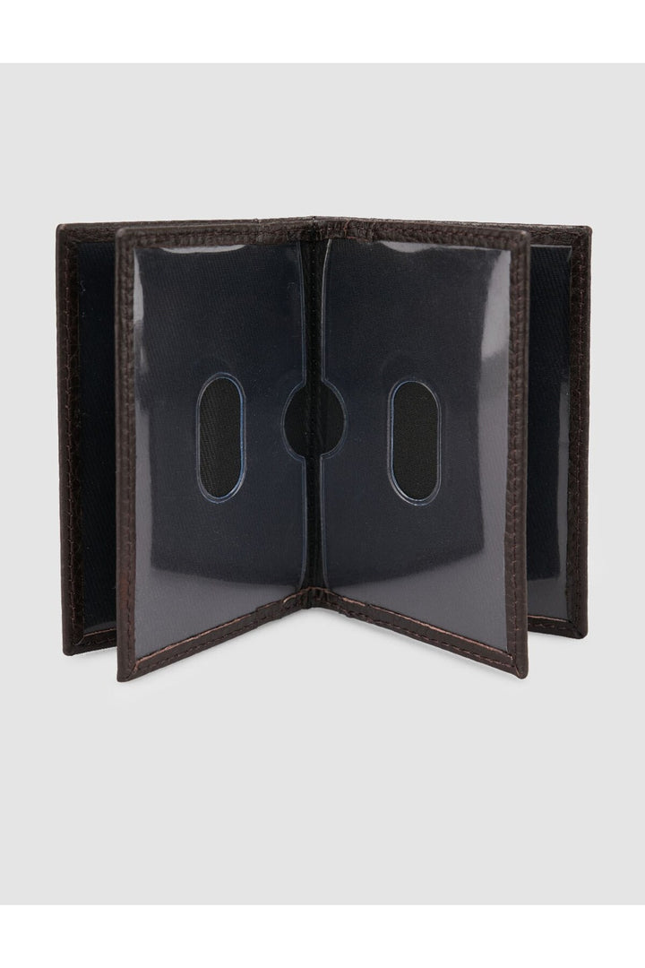 Cabani Shoes Porte-monnaie vertical en cuir véritable Kahve Floter (avec compartiment pour cartes) - Marron