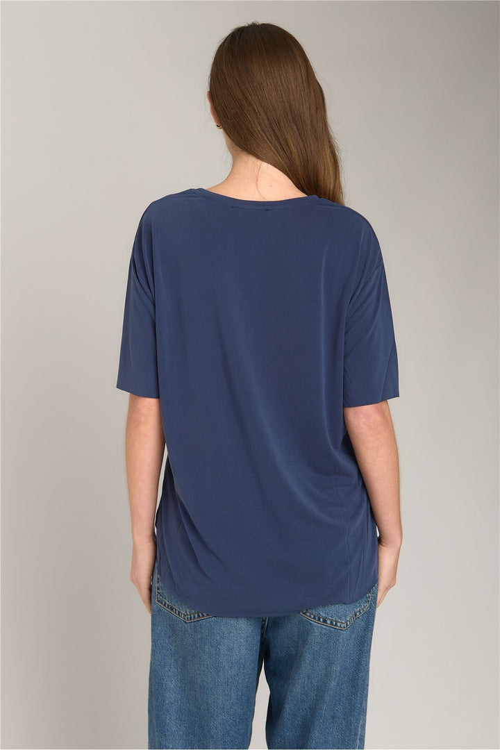Lovely Things ADELE T-shirt sans couture Basique Vêtements supérieurs Haut de pyjama - Bleu marine