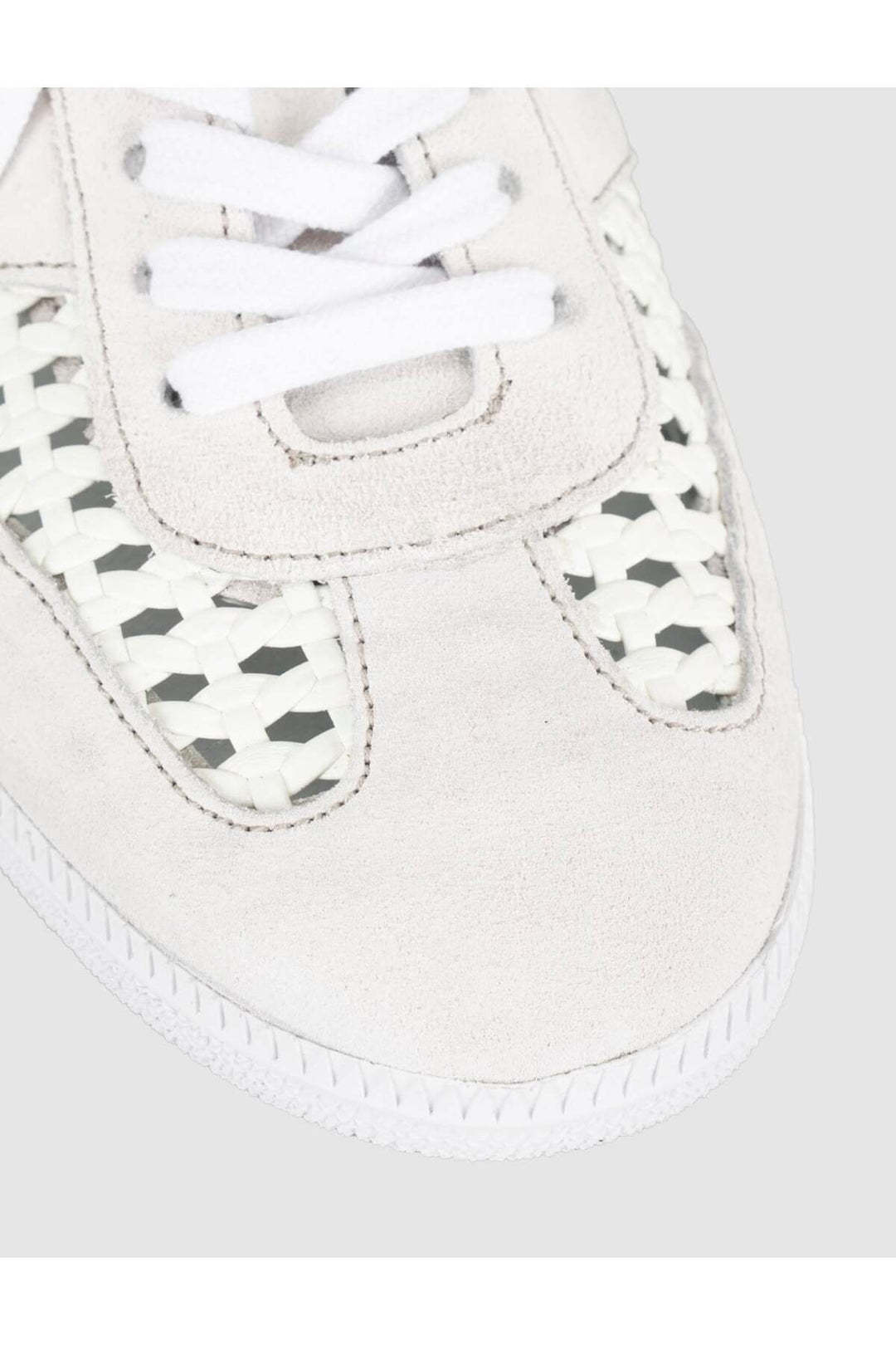 Cabani Shoes Baskets mules femmes en cuir véritable blanc - Multicolore