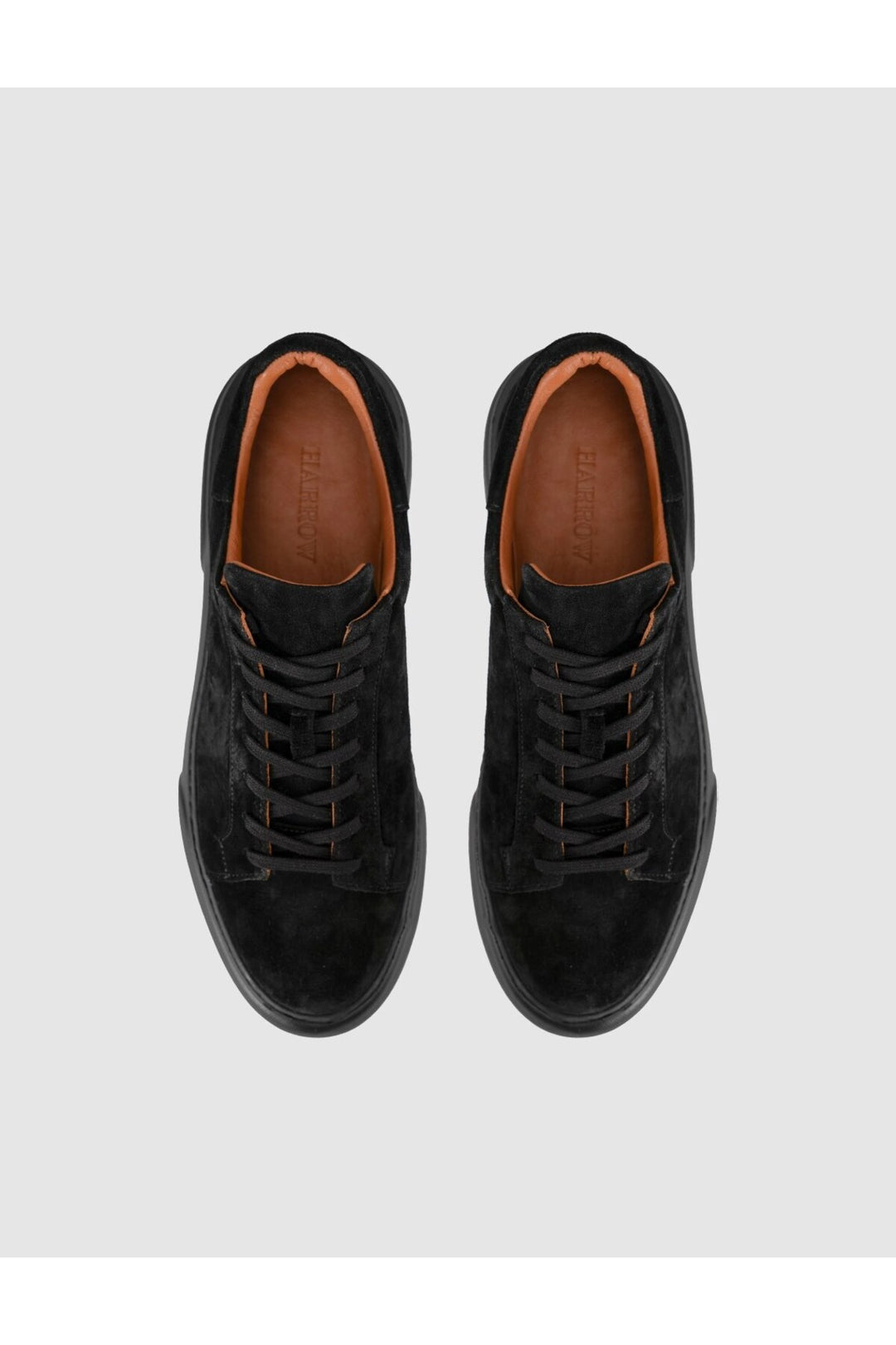 Cabani Shoes Baskets pour hommes en cuir véritable à semelle épaisse noire - Multicolore