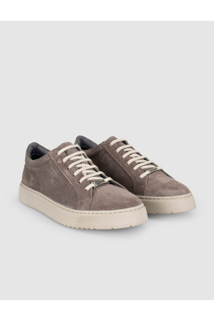Cabani Shoes Sneakers en cuir suédé véritable pour homme - Vison
