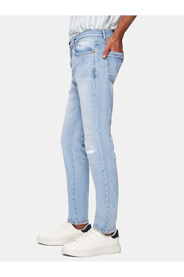 LTB Pantalon en Jean Taille Moyenne Étroite New Sawyer Y - orta Bleu_55634