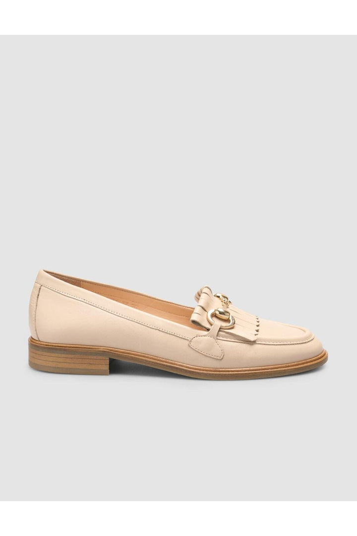 Cabani Shoes %100 Cuir véritable Mocassins à franges pour femmes Beige - Beige