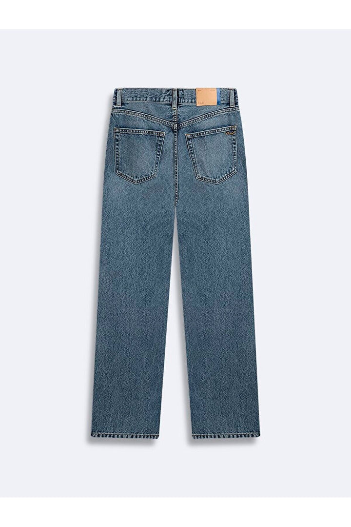 LTB Pantalon en jean coupe droite à taille haute Vanetta