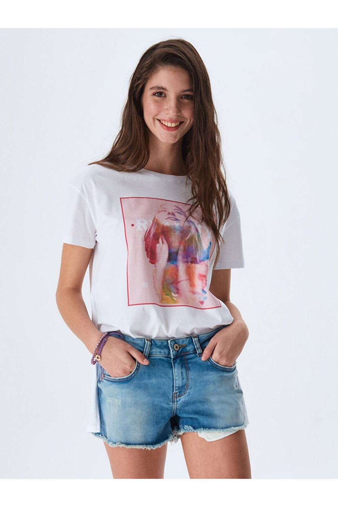 LTB Short en jean taille moyenne Pamela - Bleu̇_