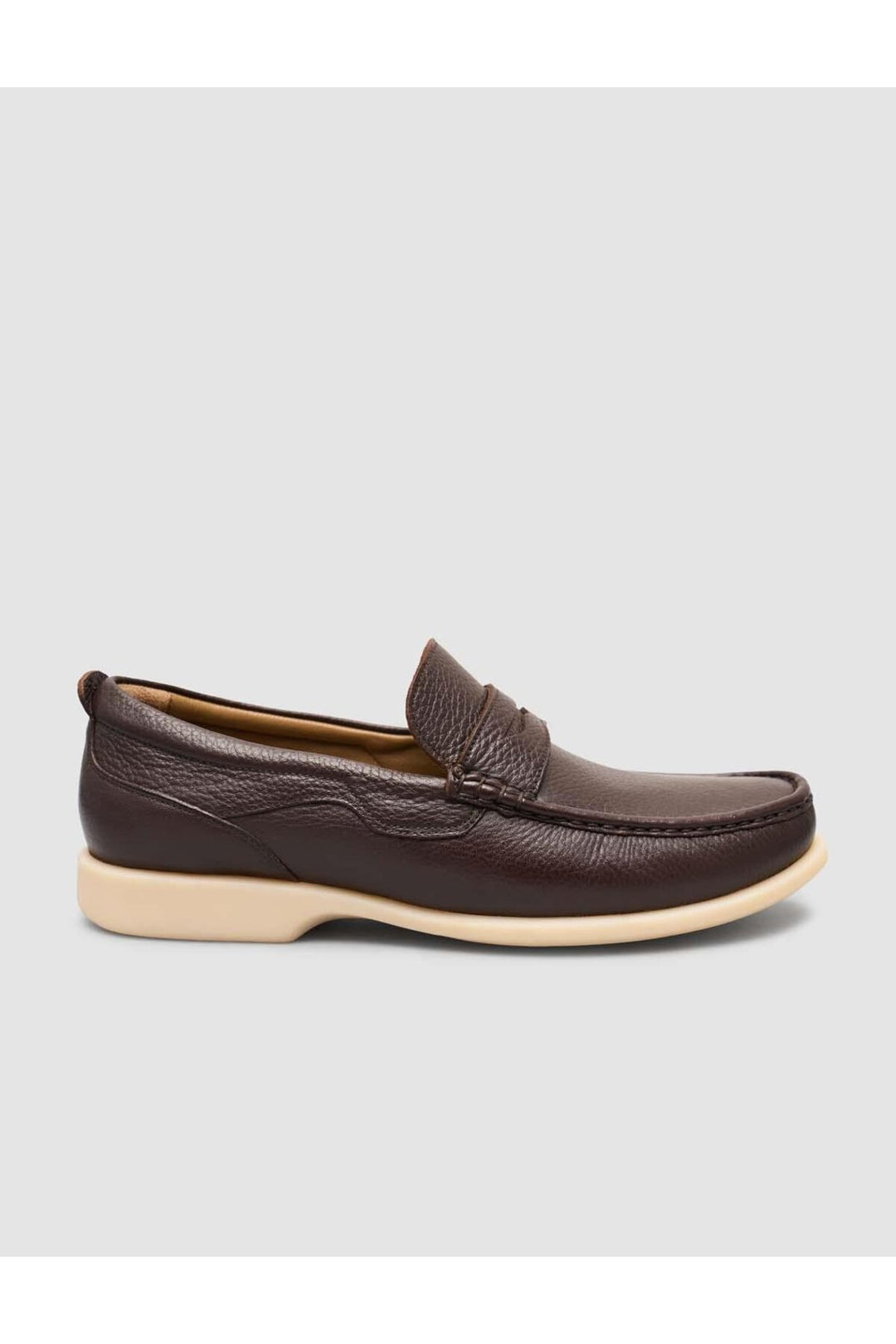 Cabani Shoes Chaussures décontractées pour hommes en cuir véritable 100 % marron - Multicolore