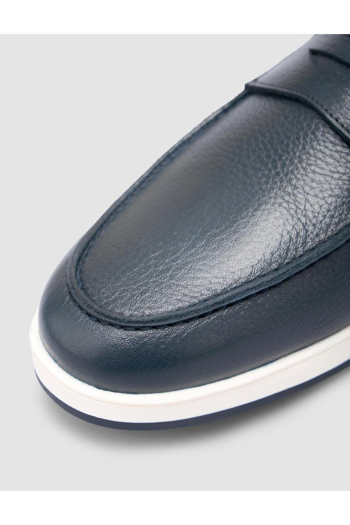 Cabani Shoes %100 Cuir véritable Chaussures décontractées pour hommes Bleu marine - Bleu marine