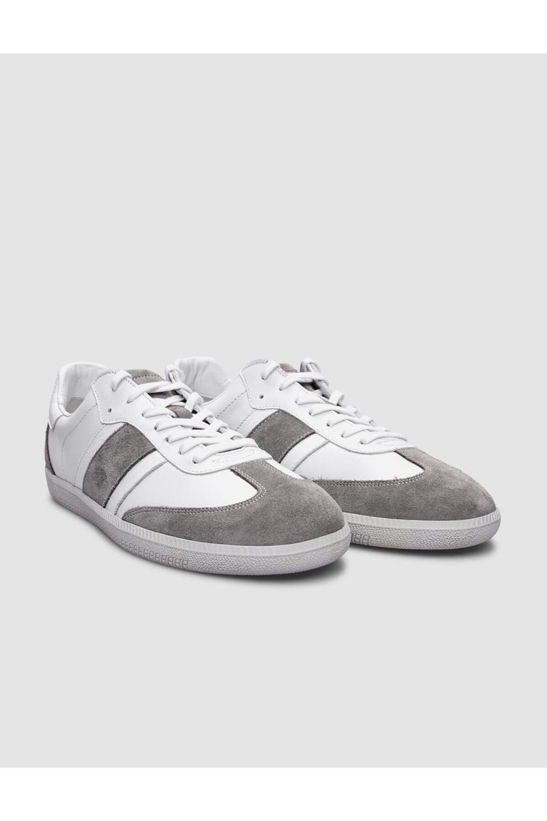 Cabani Shoes %100 Cuir véritable Baskets blanches à lacets pour hommes - Blanc