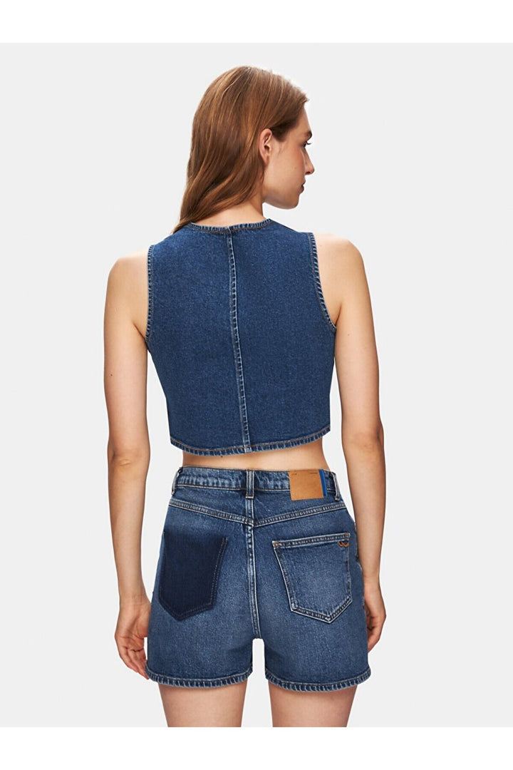 LTB Gilet en jean Carılla