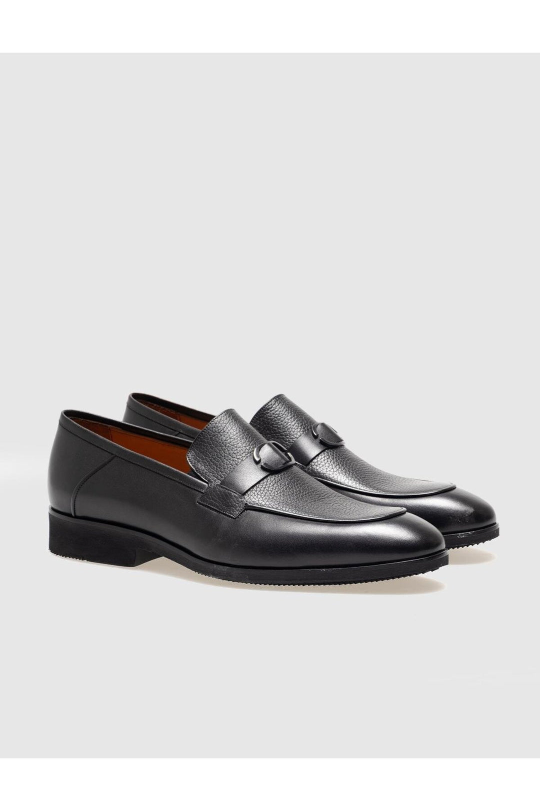 Cabani Shoes Chaussures classiques pour hommes en cuir véritable noires - Noir