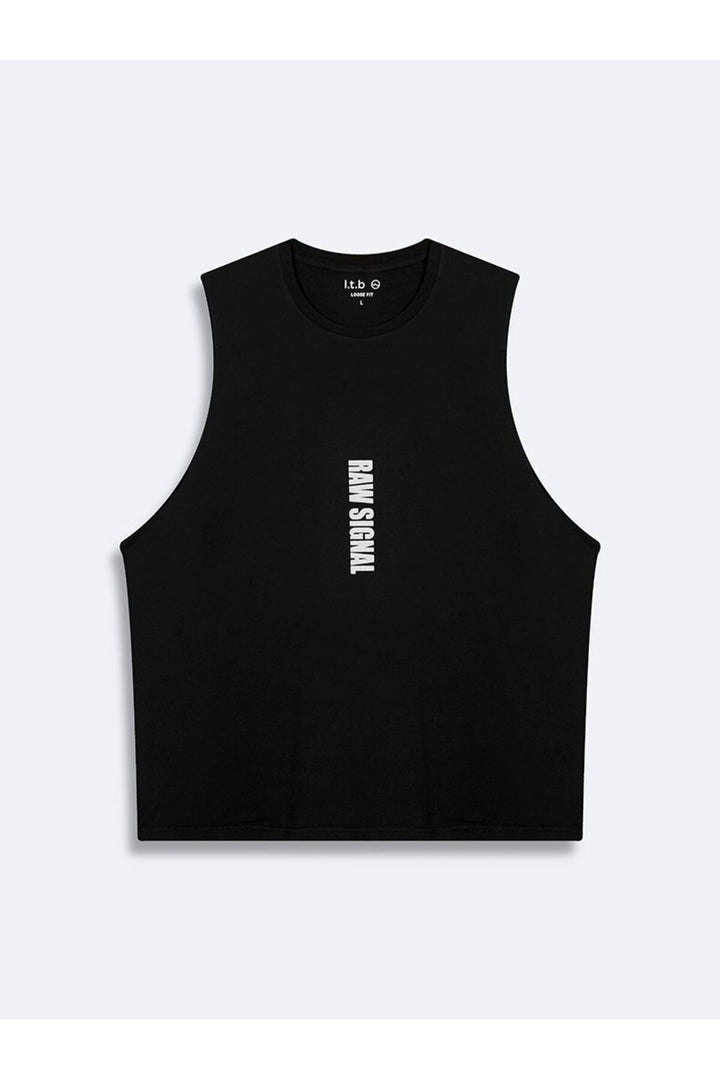 LTB Débardeur Minimal Imprimé Noir - Noir