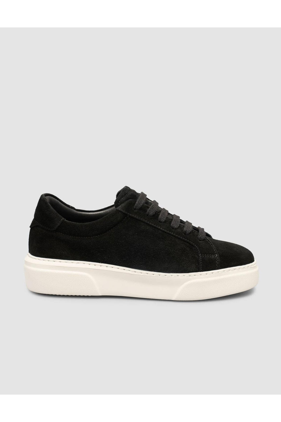 Cabani Shoes %100 Cuir Suédé Noir Doublé en Fourrure Baskets à Lacets - Multicolore