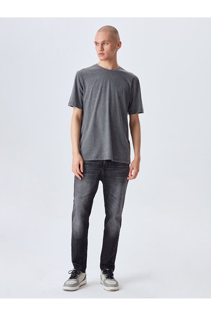 LTB T-shirt à manches courtes Zero Collar Pressure Regular Anthracite