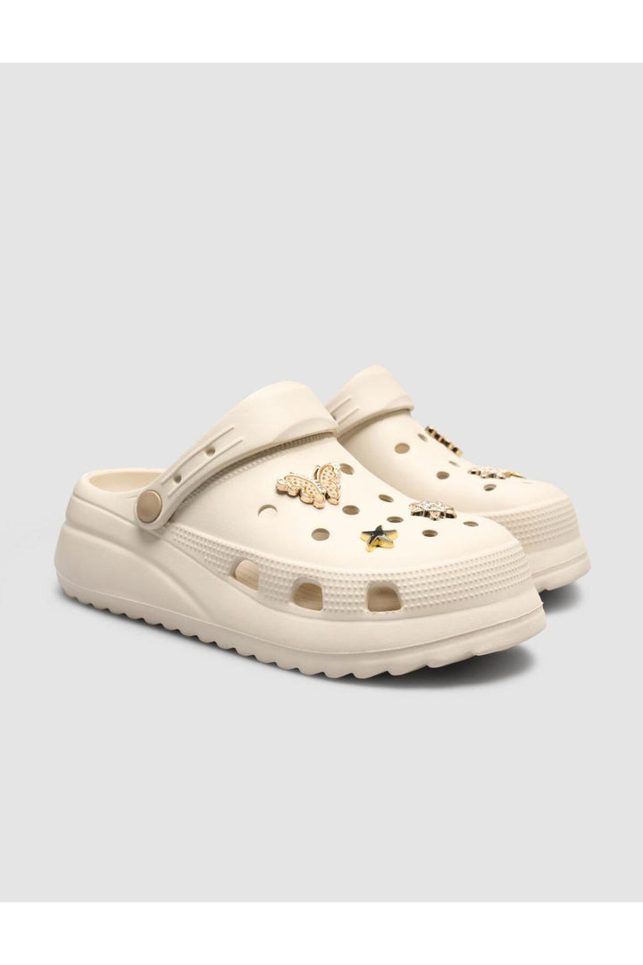 Cabani Shoes Snx Sabot Femme en Eva avec Détails en Pierre Ivoire - Multicolore