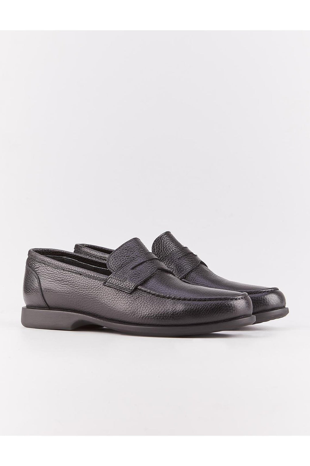 Cabani Shoes Chaussures décontractées pour hommes en cuir véritable avec ceinture noire et accessoires. - Noir