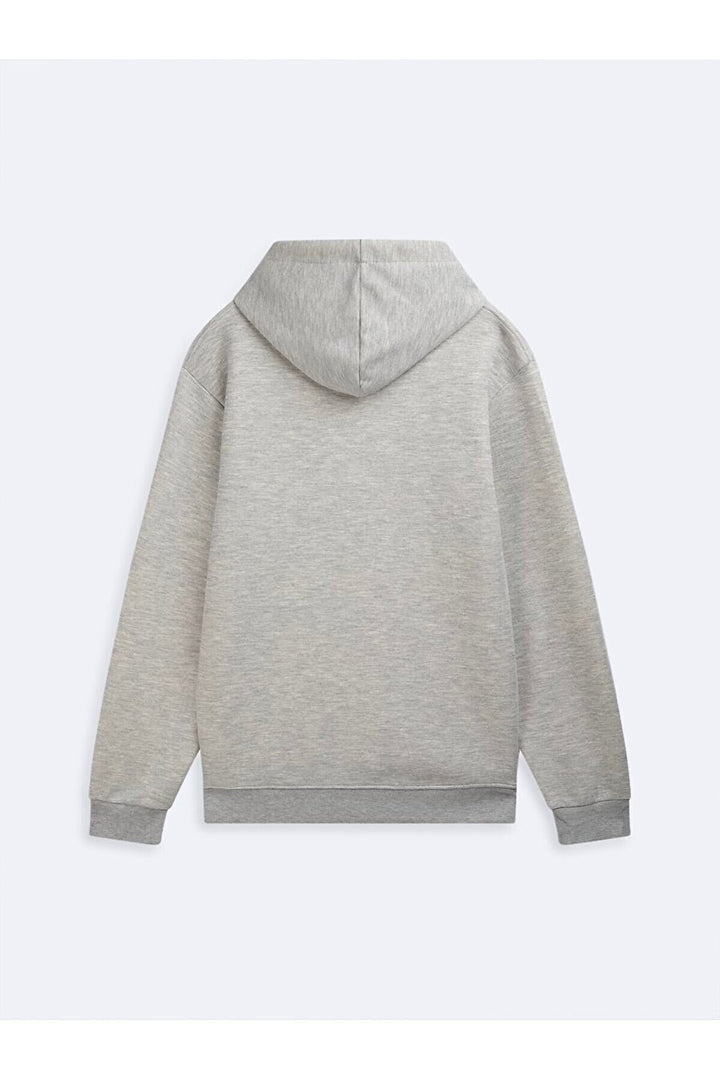 LTB Sweat-shirt gris à capuche et manches longues