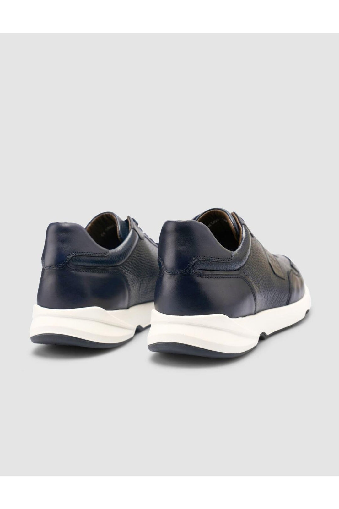 Cabani Shoes %100 Cuir véritable Bleu marine Chaussures de sport pour hommes - Bleu marine
