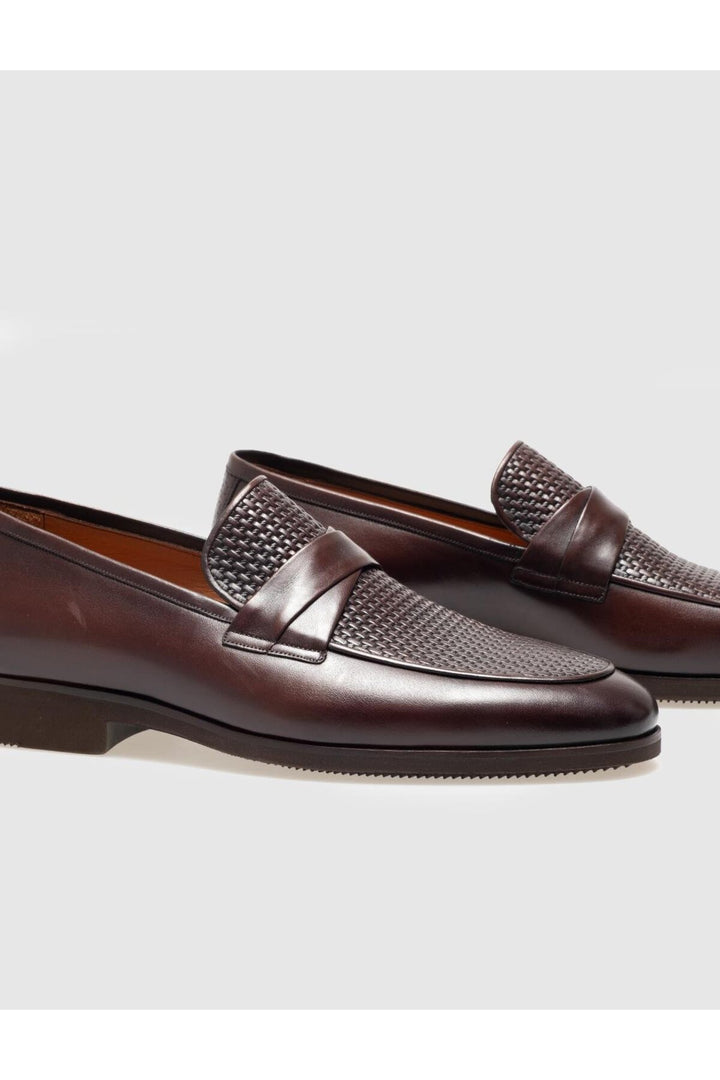 Cabani Shoes Chaussures classiques pour hommes en cuir véritable marron - Marron