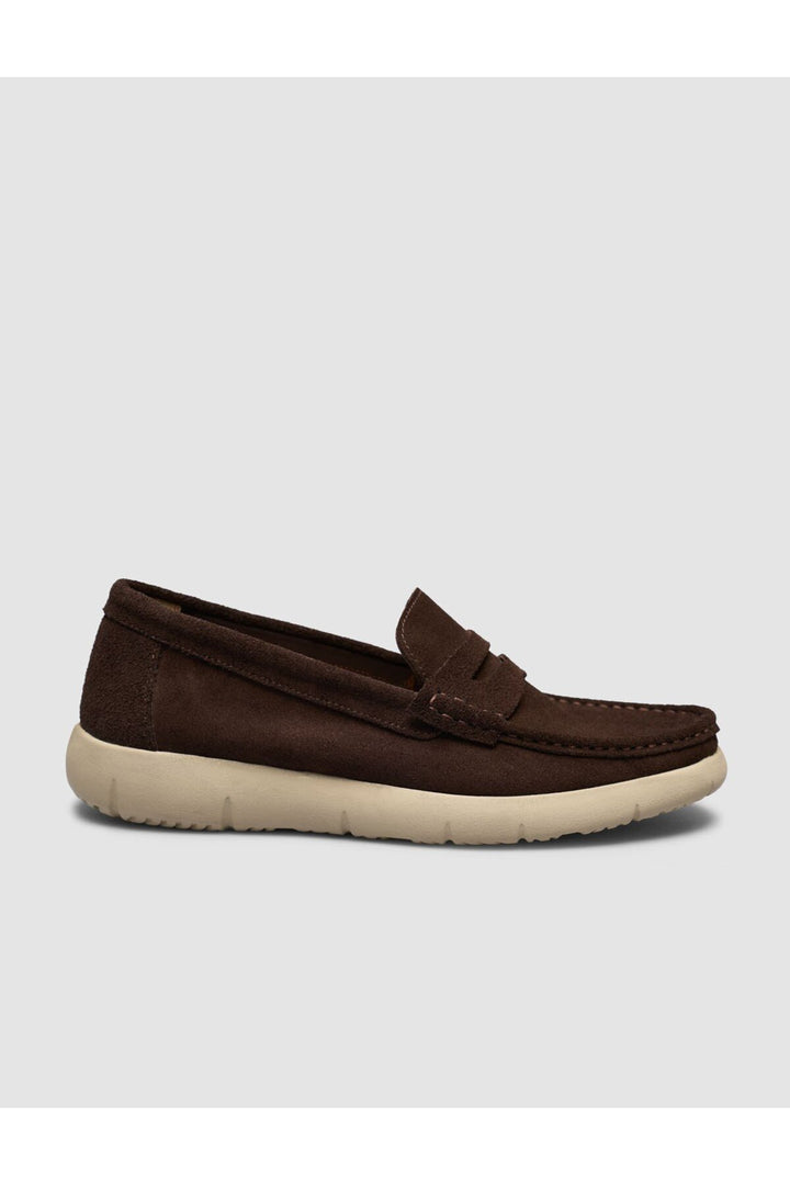 Cabani Shoes Chaussures Loafer pour hommes en cuir véritable marron - Marron