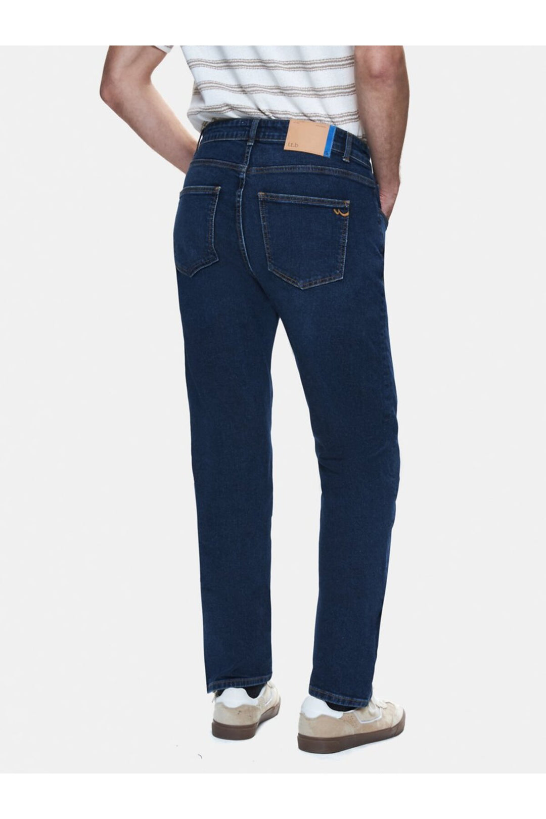 LTB Danelo Jean Pantalon Droit Taille Moyenne Bleu Foncé - Foncé Bleu